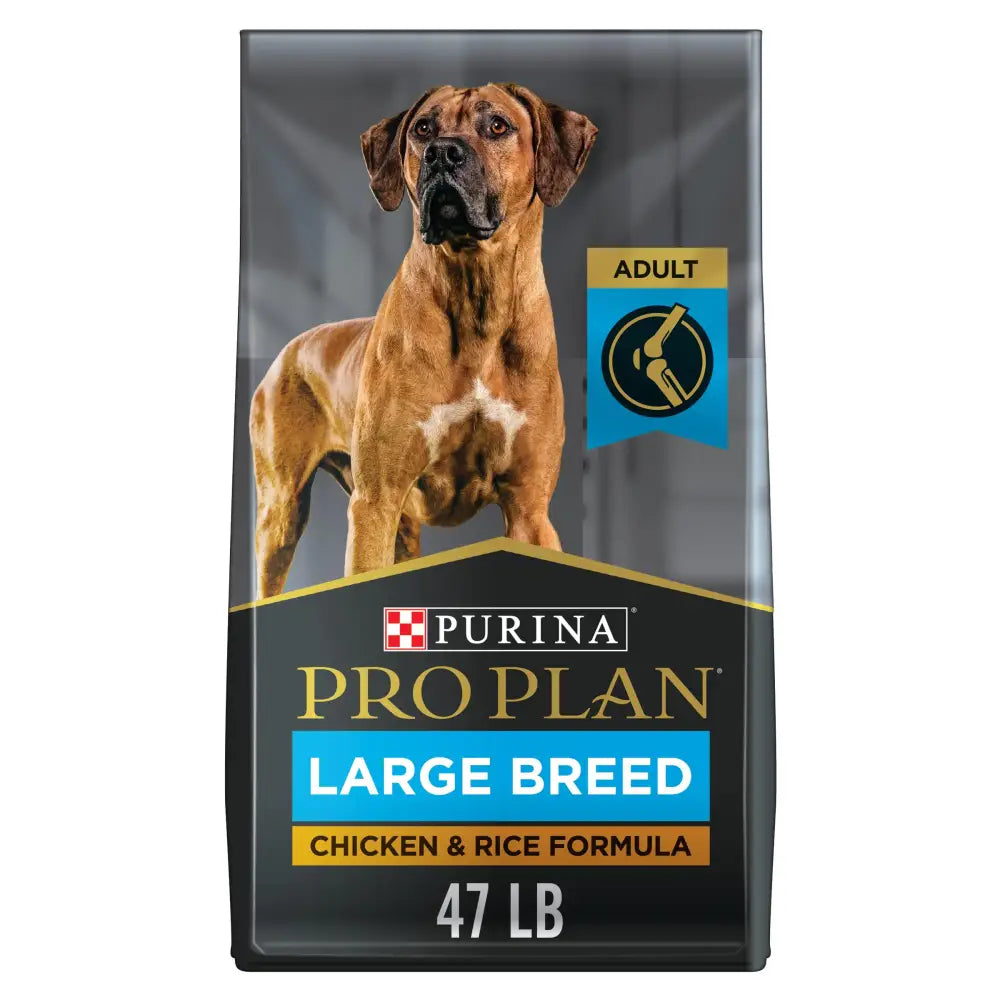 Purina Pro Plan High Protein Digestive Health Large Breed Dog Food Dry Chicken and Rice Formula - 47 lb. Bag - Chicken