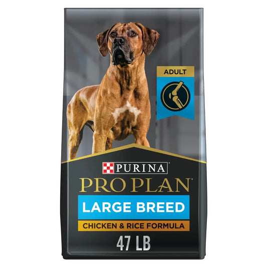 Purina Pro Plan High Protein Digestive Health Large Breed Dog Food Dry Chicken and Rice Formula - 47 lb. Bag - Chicken
