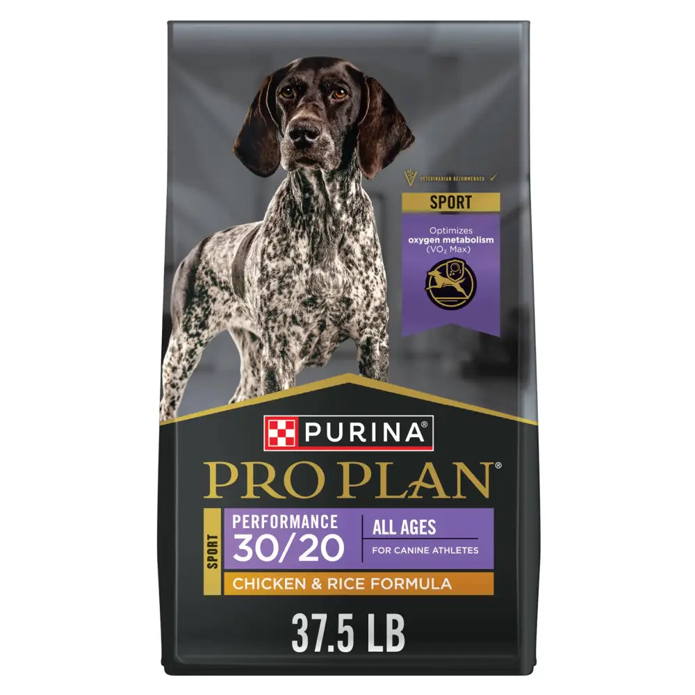 Purina Pro Plan Sport Performance 30/20 Chicken and Rice Formula High Protein Dog Food - 37.5 lb. Bag - Chicken & Rice