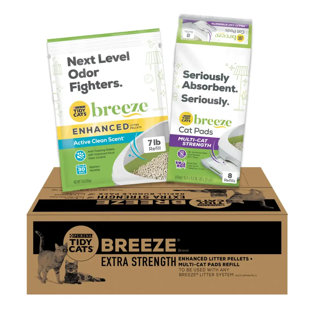 Purina Tidy Cats Breeze Cat Litter Extra Strength Refill Bundle - n/a