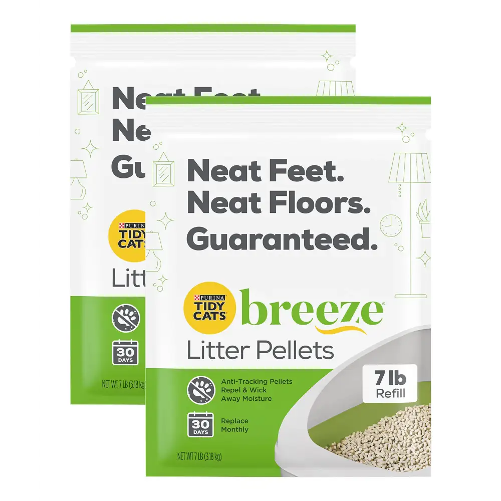 Purina Tidy Cats Breeze Litter Pellets Refill Pouch Made for Multiple Cats Anti-Tracking Pellets for Breeze Litter