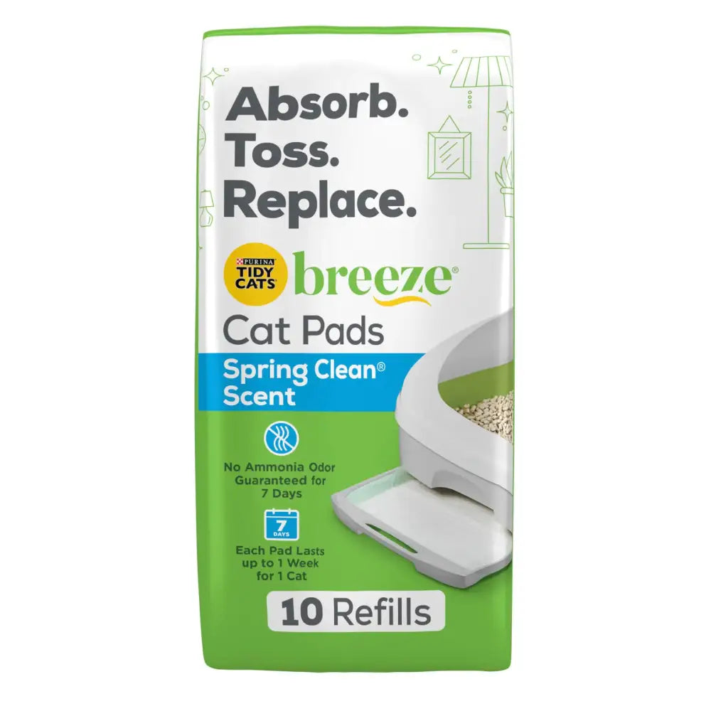 Purina Tidy Cats Breeze Litter System Cat Pad Refills 10ct. Pack Tidy Cats Cat Litter Pads - 10 ct. Pouch - n/a