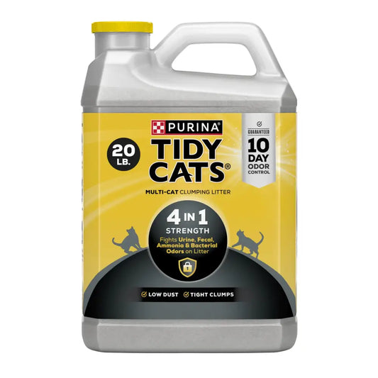 Purina Tidy Cats Clumping Cat Litter 4-in-1 Strength Multi Cat Litter - (Pack of 2) 20 lb. Jugs - n/a