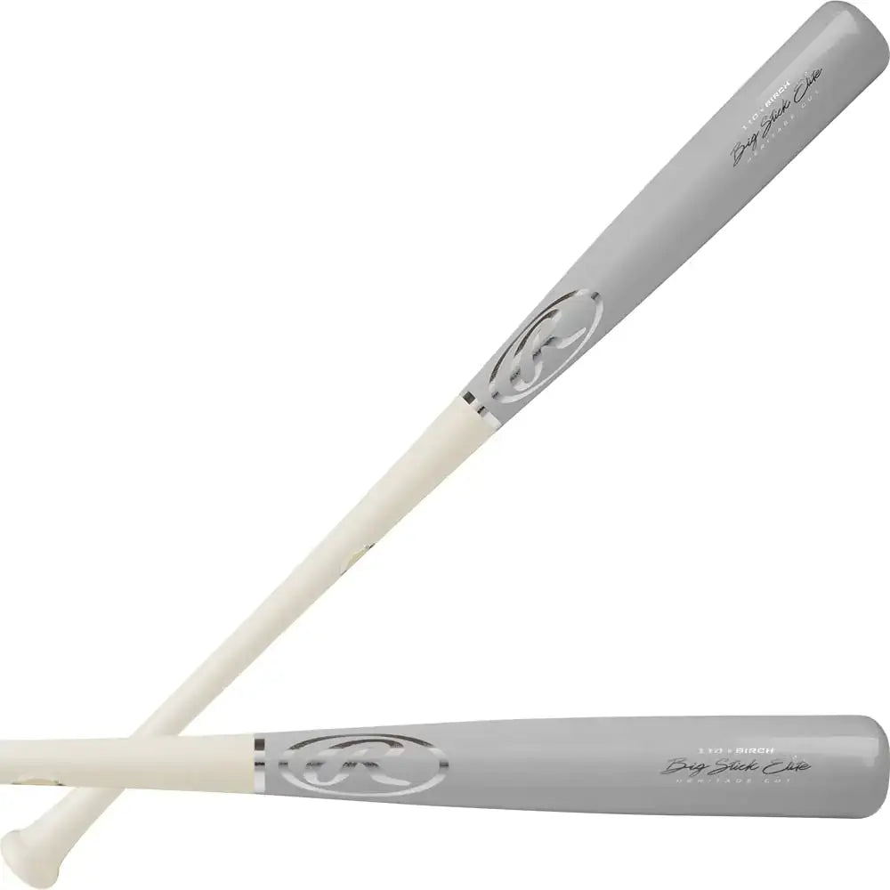 Rawlings | Big Stick Elite 110 Birch Wood Bat | -3 | 32 | 29 oz - Grey / Natural - 110 Profile / 32’’
