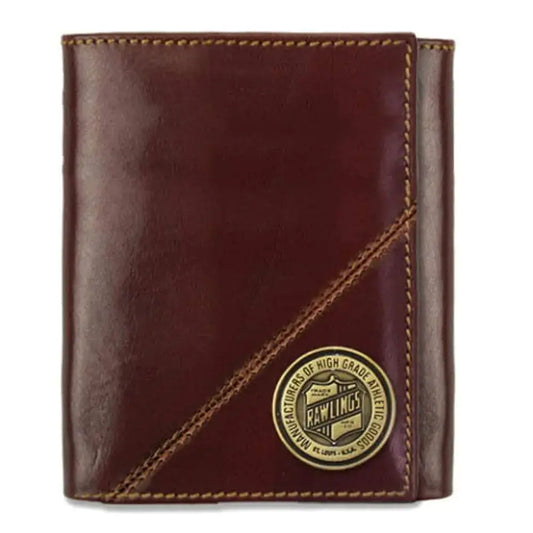 Rawlings Buffalo Voyager Tri Fold Leather Wallet For Men Coin - n/a