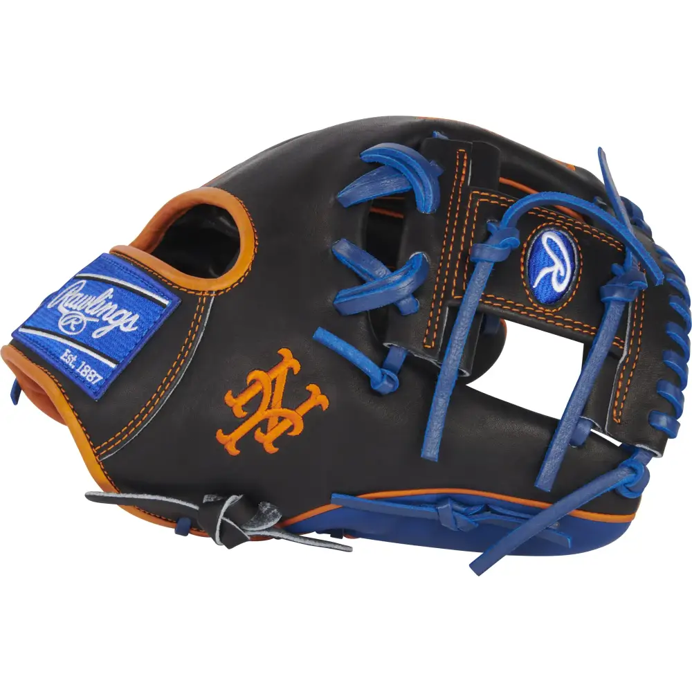Rawlings | HEART OF THE HIDE MLB Team Logo Glove | New York Mets | 11.5’’ - Pro I-Web - Right Hand Throw / New York