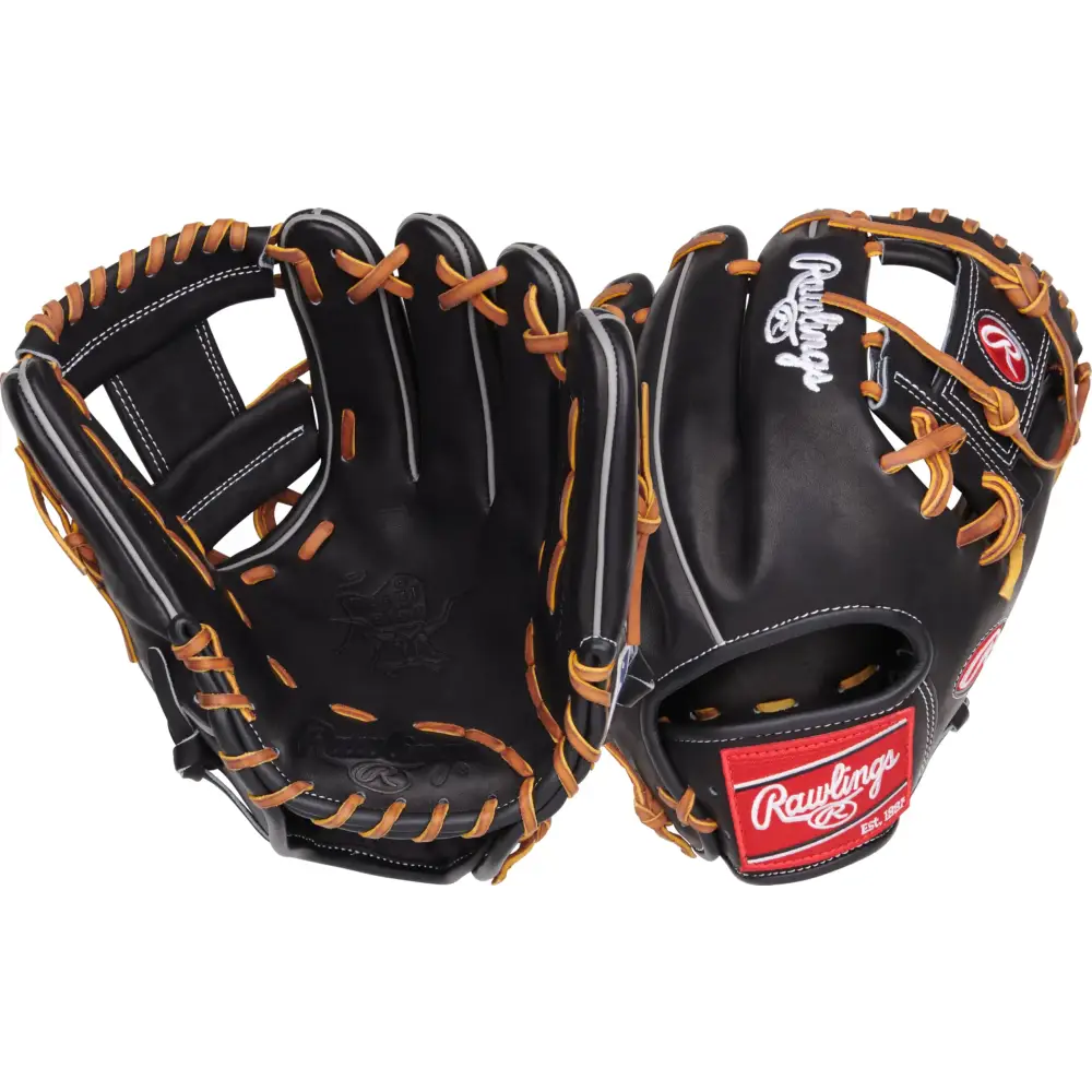 Rawlings | Heart of The Hide Series Baseball Glove | 11.5 | RHT | Pro I-Web | Black - Pro I-Web | Black / Right Hand