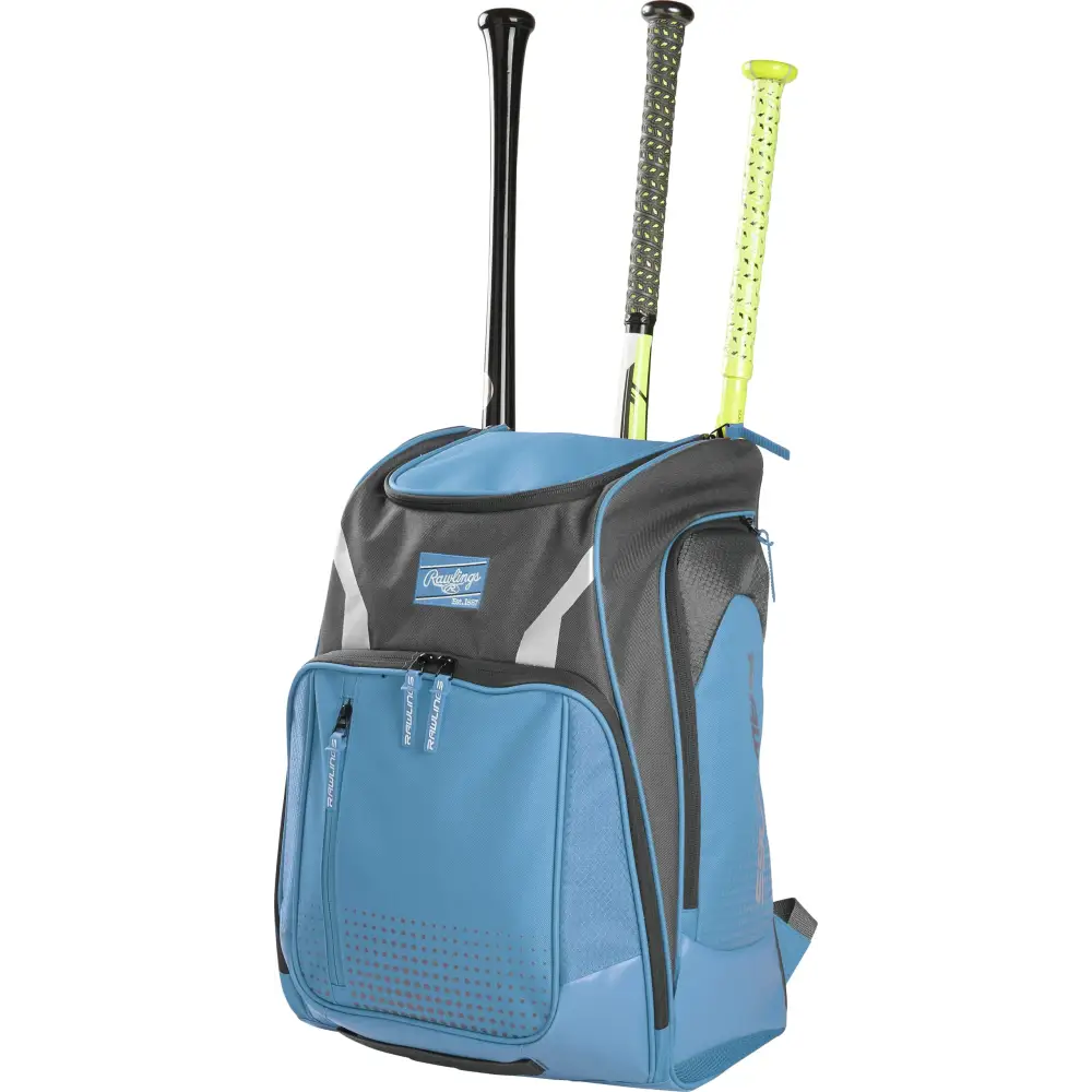 Rawlings | LEGION Backpack Equipment Bag | Baseball & Softball | Columbia Blue - Columbia Blue