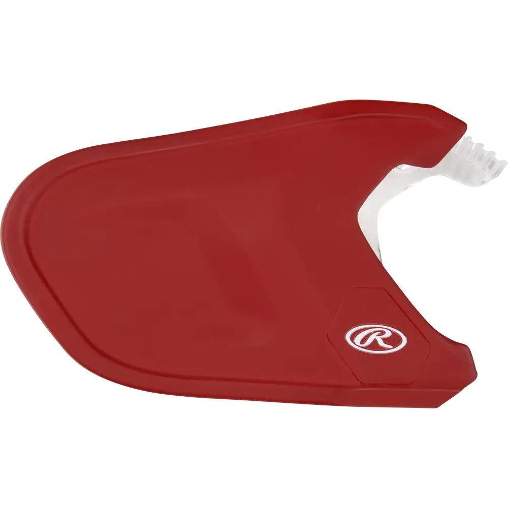 Rawlings | MACH Adjust Extension Piece | Adjustable Face Guard | Matte Scarlet | Right-Handed Batter - Right Handed