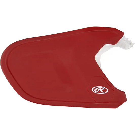 Rawlings | MACH Adjust Extension Piece | Adjustable Face Guard | Matte Scarlet | Right-Handed Batter - Right Handed