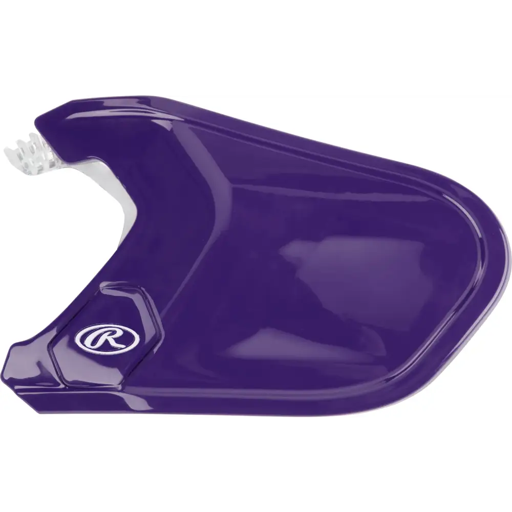 Rawlings | MACH Adjust Face Guard | Adjustable Extension Piece | Purple | Right-Handed Batter - Right Handed Batter