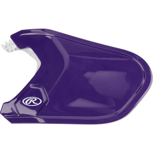 Rawlings | MACH Adjust Face Guard | Adjustable Extension Piece | Purple | Right-Handed Batter - Right Handed Batter