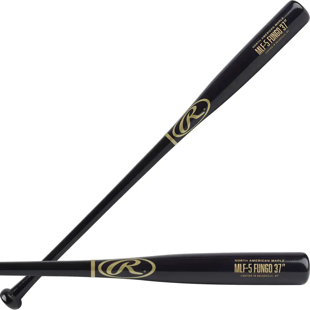 Rawlings | Maple Training FUNGO Bat | Baseball/Softball | 37” | Outfield | Black/Navy - Outfield | 37’’ / Black/Navy