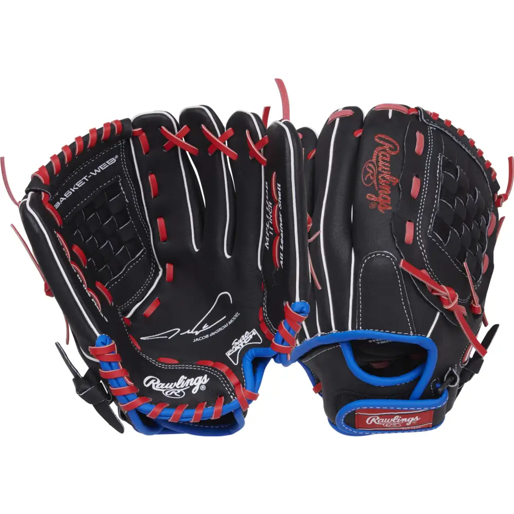 Rawlings | Mark of A PRO LITE Youth Baseball Glove | Right Hand Throw | 11’’ - Basket Web | Jacob deGrom Model