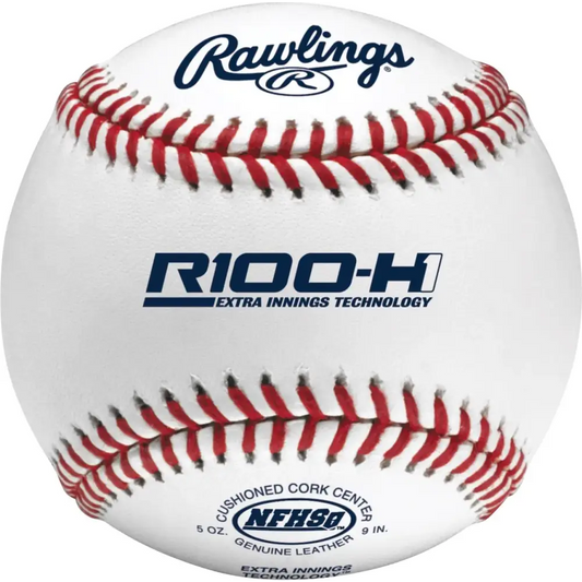 Rawlings | NFHS NOCSAE High School Baseballs | 12 Count | R100-H1 / R100-H2 / R100-H3 / RNF Options - R100-H1