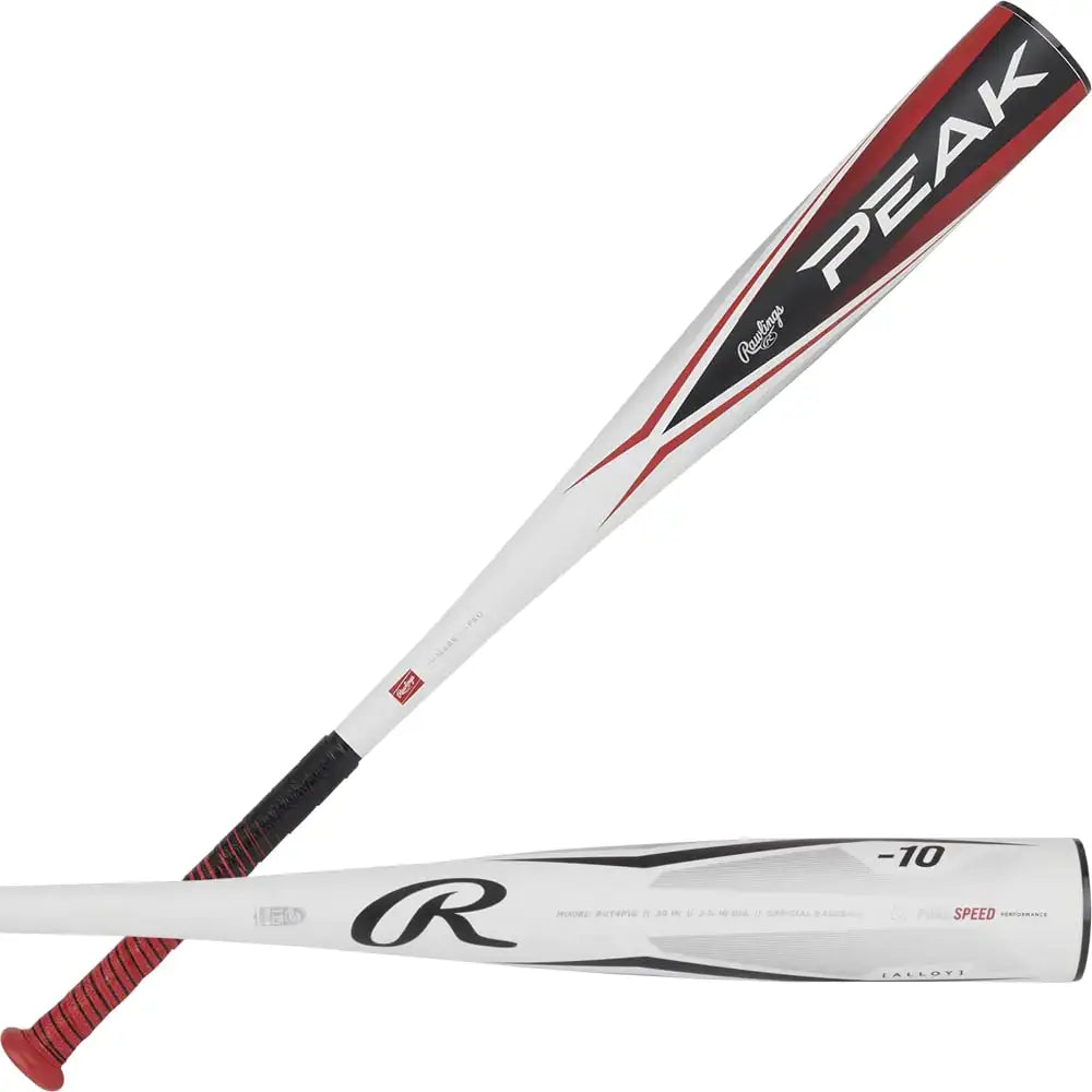 Rawlings | PEAK Baseball Bat | USSSA | -10 | 2 3/4’’ Barrel | 30’’ - 2 3/4’’ Barrel | -10 / 30 Inch