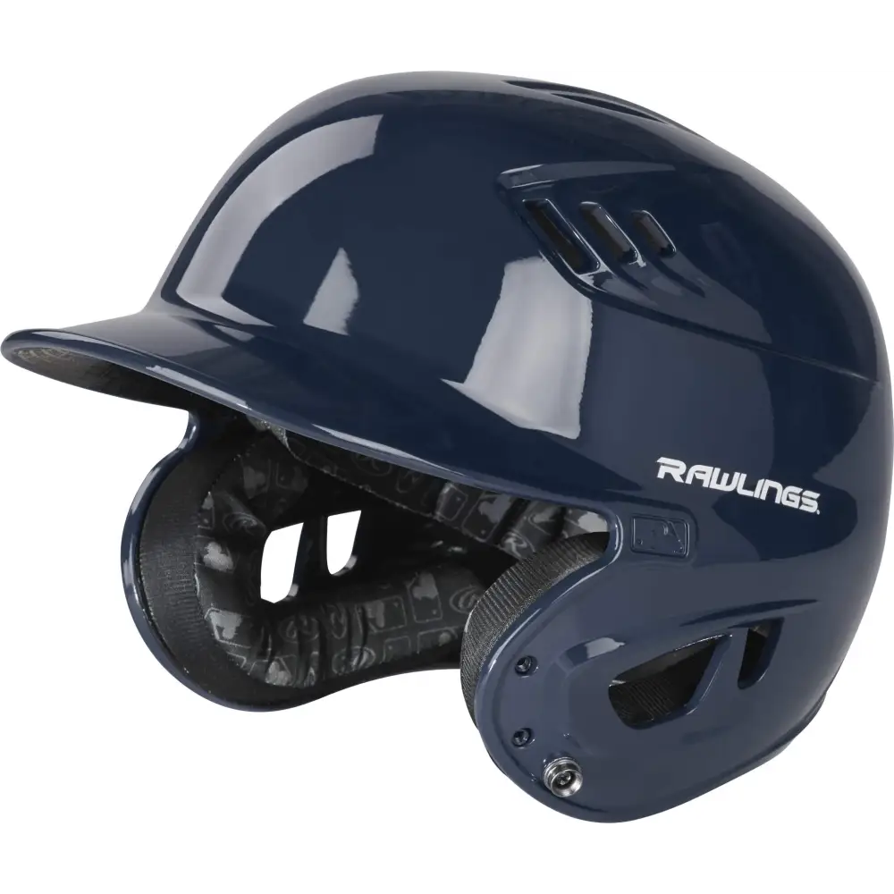 Rawlings | R16 VELO Baseball Batting Helmet | Senior (6 7/8’’ - 7 5/8’’) | Navy - Senior / Gloss Navy