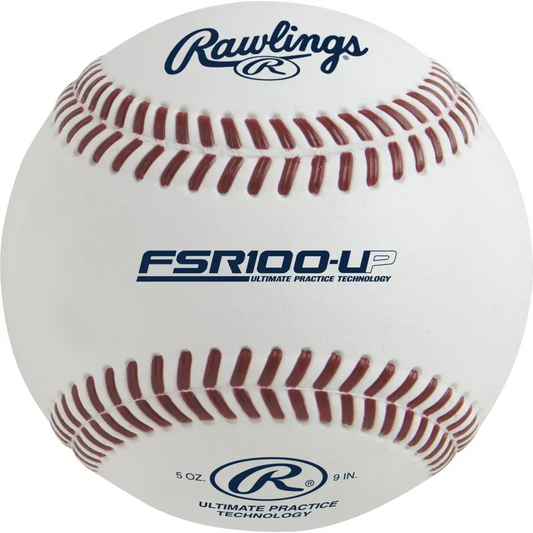 Rawlings | ULTIMATE PRACTICE TECHNOLOGY Baseballs | FSR100-UP | Flat Seam | Practice Use | 12 Count - White