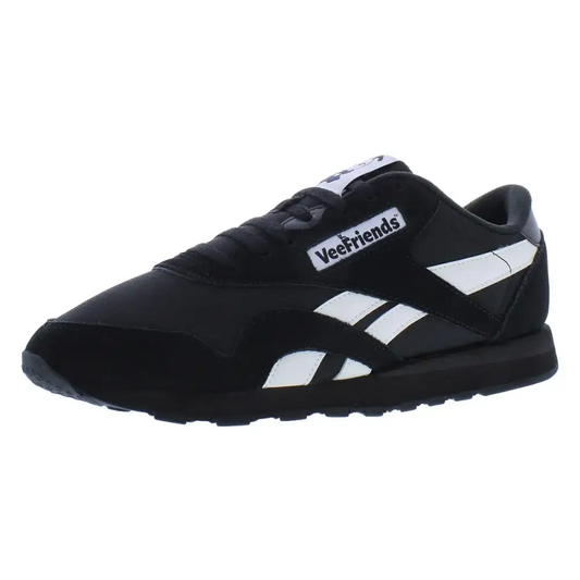 Reebok Classic Nylon Mens Shoes Size 8.5 Color: Core Black/Core Black/White-Black - Core Black/Core Black/White-black
