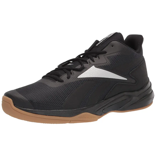 Reebok Mens Vision Mid Sneaker Black/Silver Metallic/White 9.5 - Black/Silver Metallic/White / 9.5