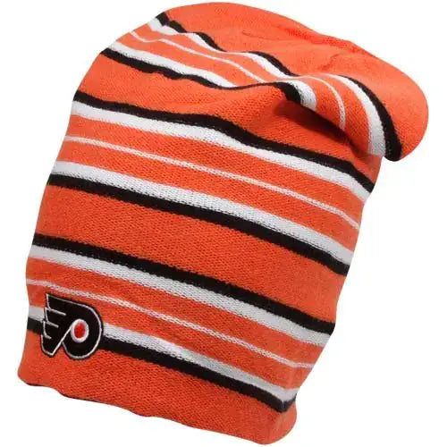 Reebok Philadelphia Flyers Face OFF Headwear Reversible Cuffless Long Knit HAT - n/a
