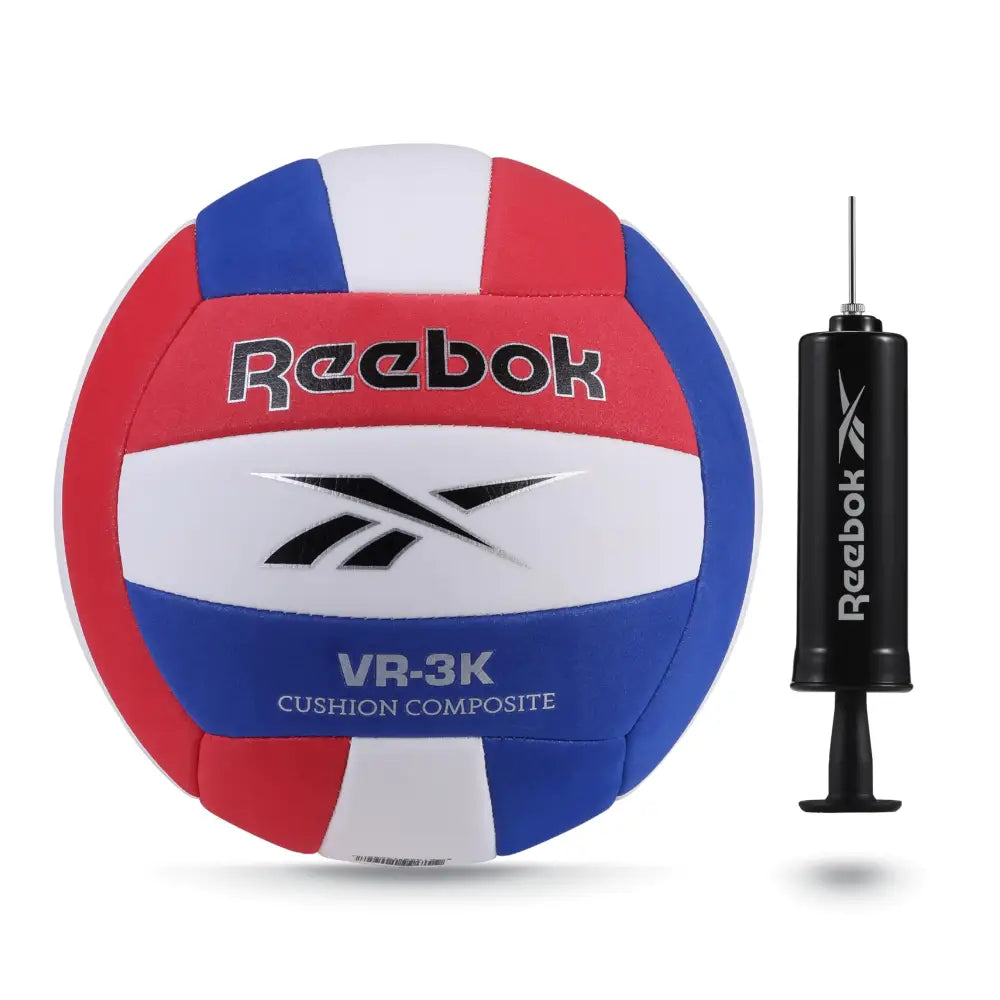 Reebok Recreational Volleyball Official Size Performance Composite Ball Ultra Soft Feel Includes Pump & Needle VR-3K