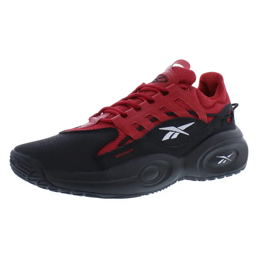 Reebok Solution Mid Mens Shoes Size 10.5 Color: Core Black/Flash Red/White-Black - Core Black/Flash Red/White-black