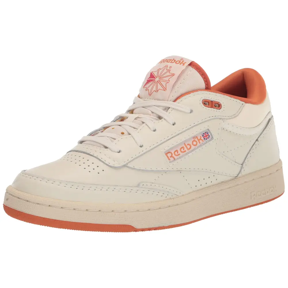Reebok Unisex Club C Mid II Vintage Sneaker Chalk/Paper White/BURORA 10 US Men - Chalk/Paper White/Burora / 11.5