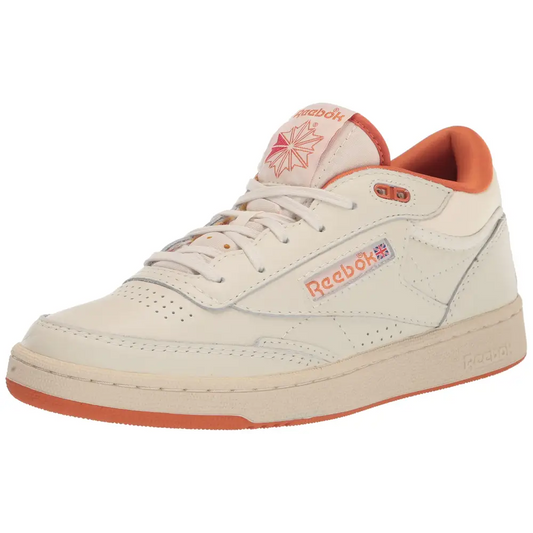 Reebok Unisex Club C Mid II Vintage Sneaker Chalk/Paper White/BURORA 10 US Men - Chalk/Paper White/Burora / 11.5