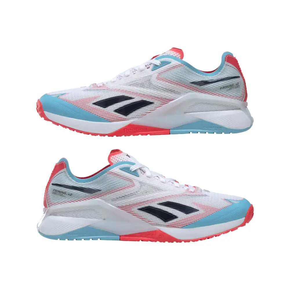 Reebok Unisex Nano X2 Froning FTWR White/Neon Blue/Neon Cherry 11.5 D - Ftwr White/Neon Blue/Neon Cherry / 12.5