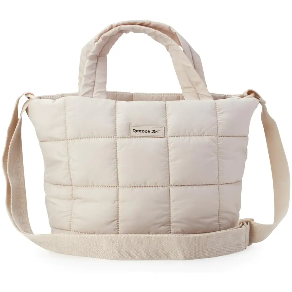 Reebok Womens Bag - Lightweight Nylon Quilted Crossbody Bags for Women - Stylish Everyday Womens Sling Bags Stucco