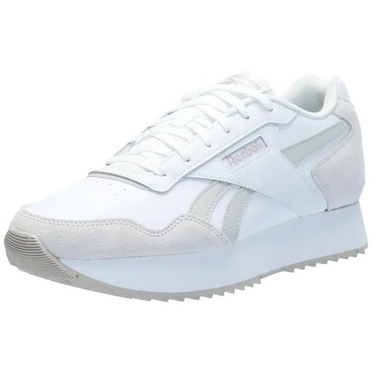 Reebok Womens Glide Ripple Double Sneaker White/Grey 1/Moonstone 11 - White/Grey 1/Moonstone / 11