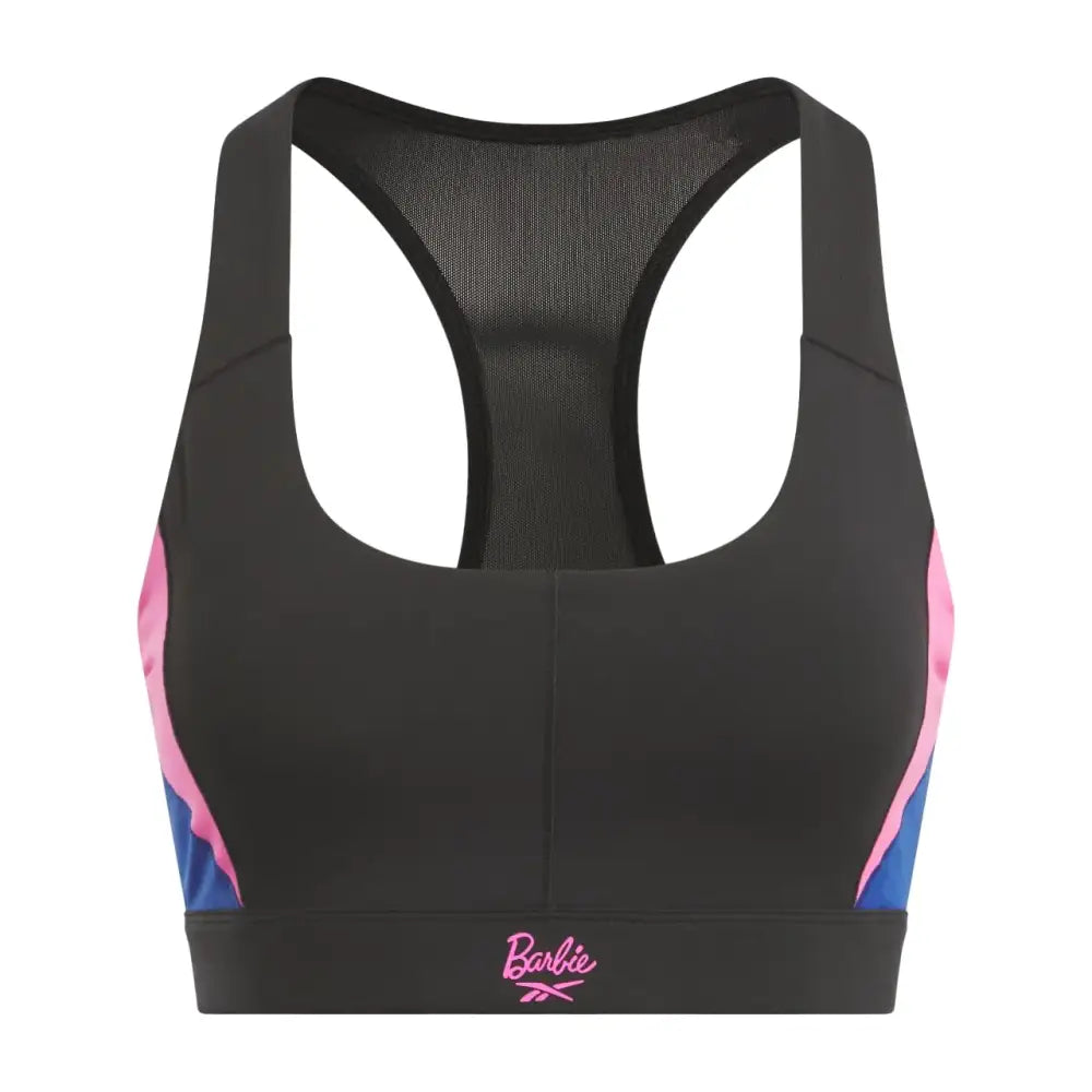 Reebok Womens Standard Barbie SportBra Black - Black / Medium