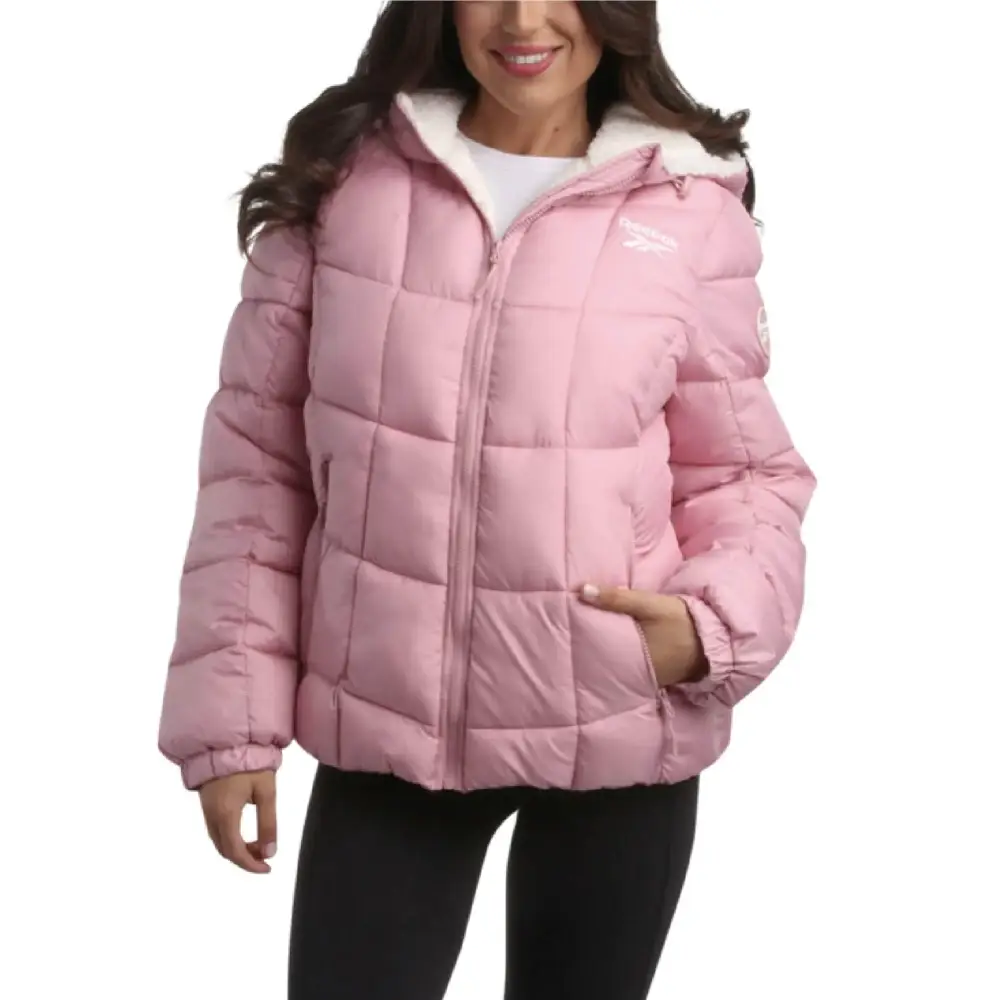 Reebok Womens Winter Jacket - Heavyweight Quilted Puffer Parka Coat - Sherpa Lined Ski Jacket for Women (S-XL) Size