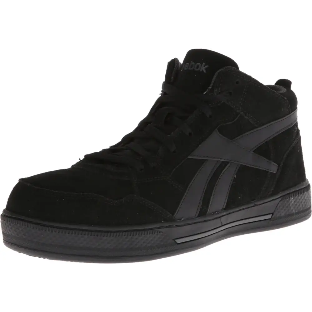 Reebok Work Mens Dayod Safety Toe Skateboard Work Shoe Black 9 M US - Black / 9