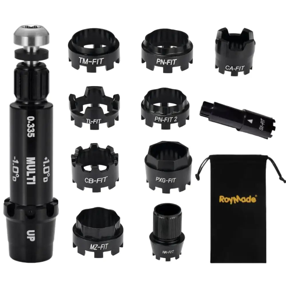 ROYMADE Golf Shaft All Fit Adapter Sleeve with 10pcs Rings Compatible