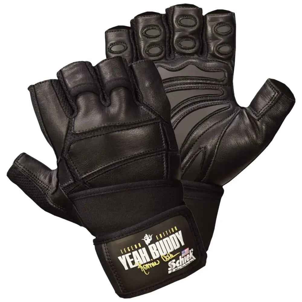 Schiek Ronnie Coleman Signature Series Lifting Gloves - Weight Lifting Grip Gloves (Large) - Large