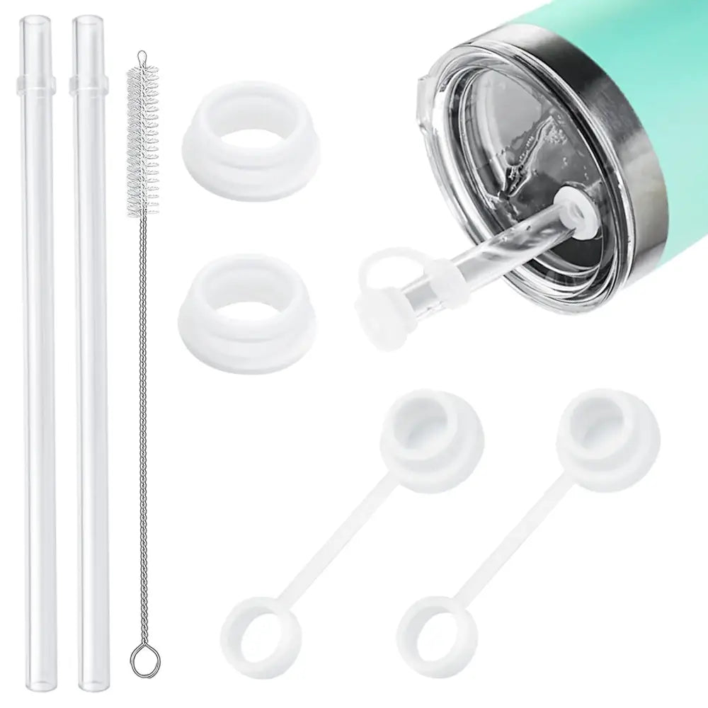 SUZAMED Spill Stopper for YETI Straw Cup 2 Sets Silicone Leak Stopper Compatible with YETI Tumbler Leak Proof Kit