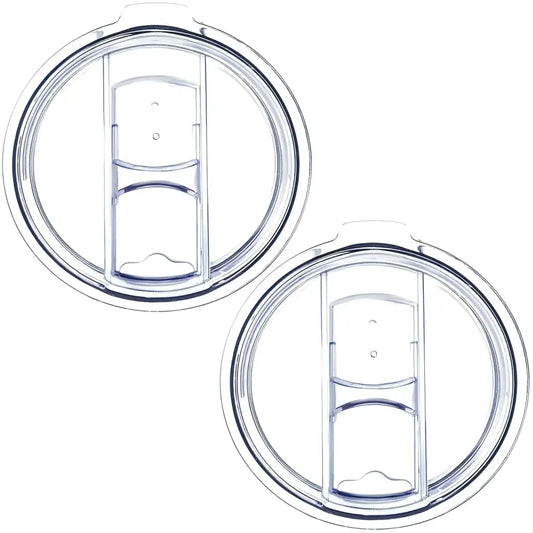 sweetfamily 2 Replacement Lids for Stainless Steel Tumbler Travel Cup3.1 to 3.15 INCH Cup Mouth Compatible with YETI