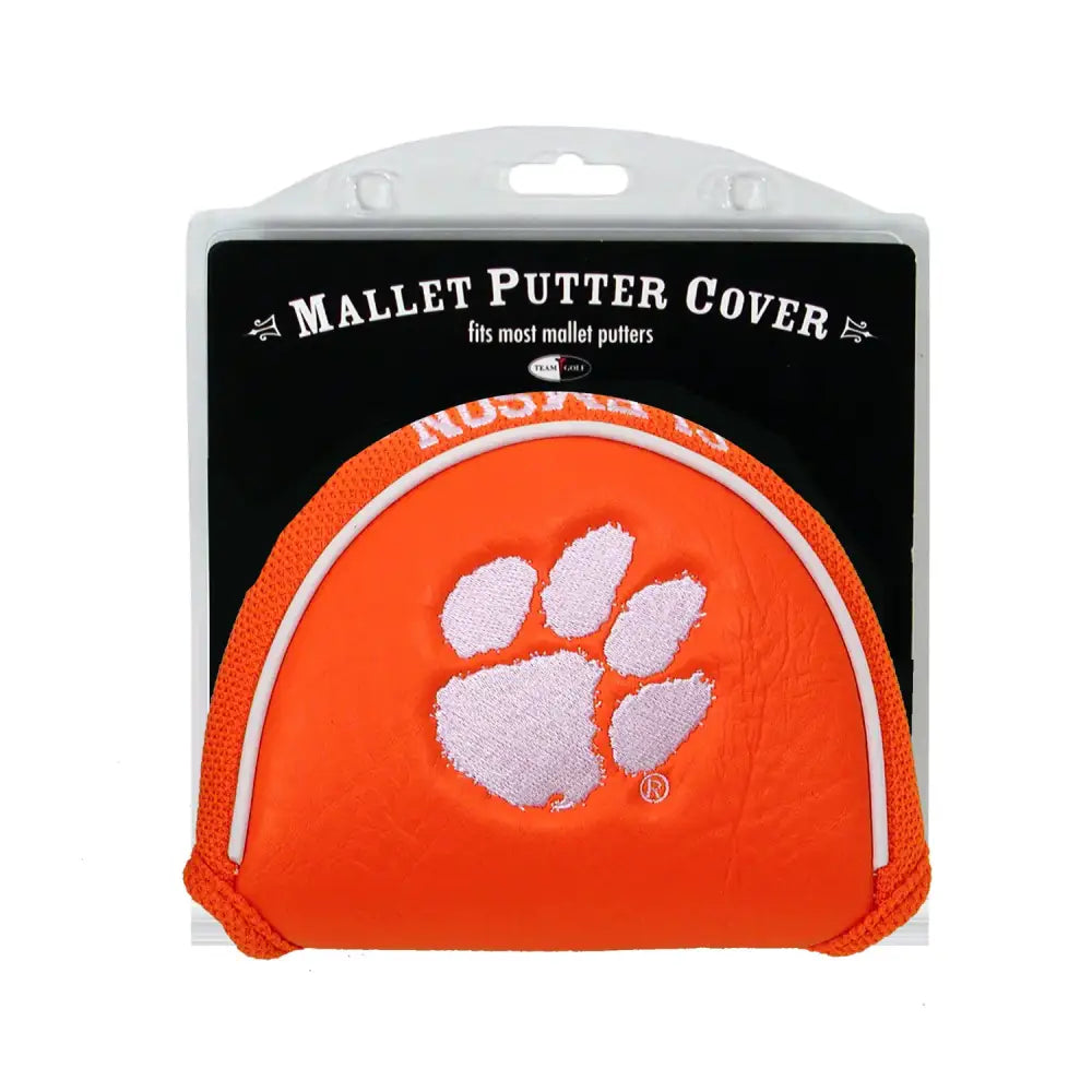 Team Golf NCAA Clemson Tigers Golf Mallet Putter Cover Golf Club Mallet Putter Headcover Fits Most Mallet Putters