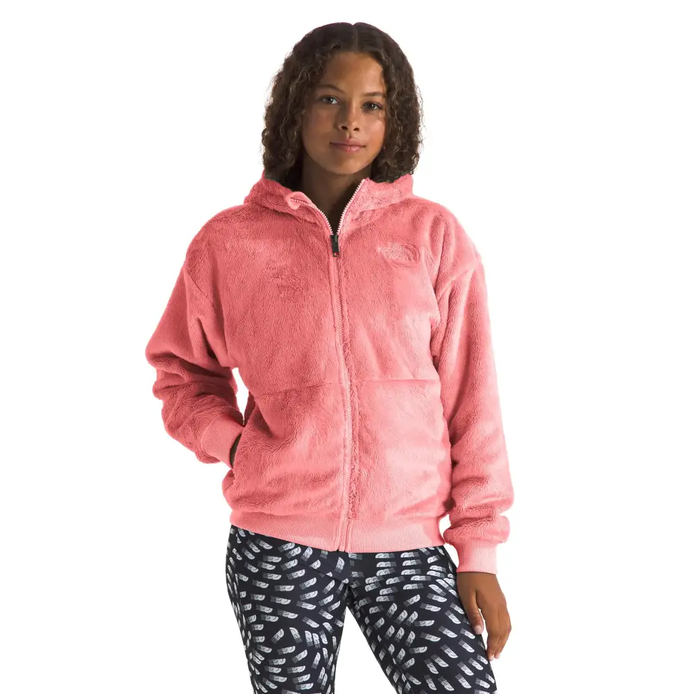 THE NORTH FACE Girls Osito Full Zip Hoodie Terracotta X-Large - Terracotta / X-Large