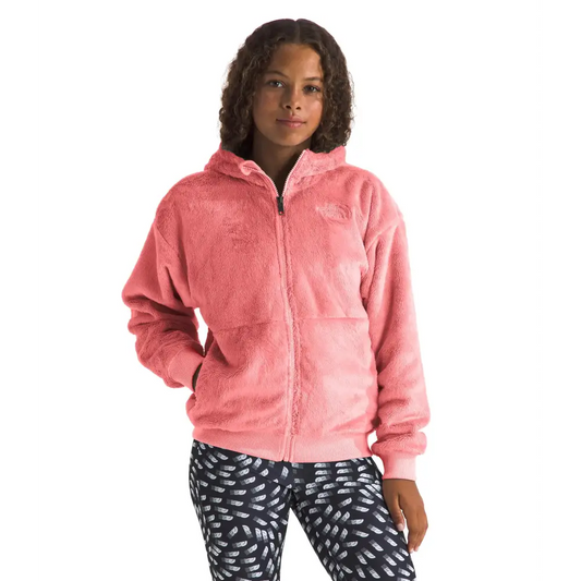 THE NORTH FACE Girls Osito Full Zip Hoodie Terracotta X-Large - Terracotta / X-Large