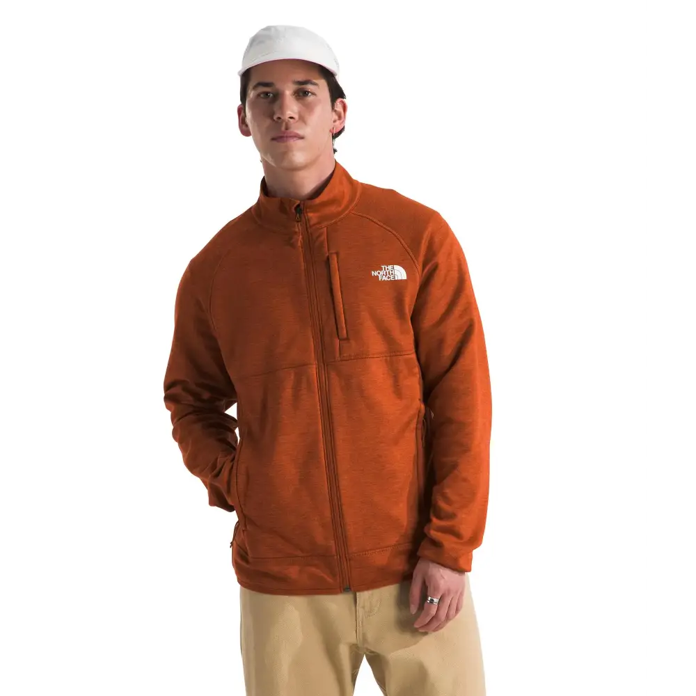 THE NORTH FACE Mens Canyonlands Full Zip Earthen Copper Heather Medium - Earthen Copper Heather / Medium