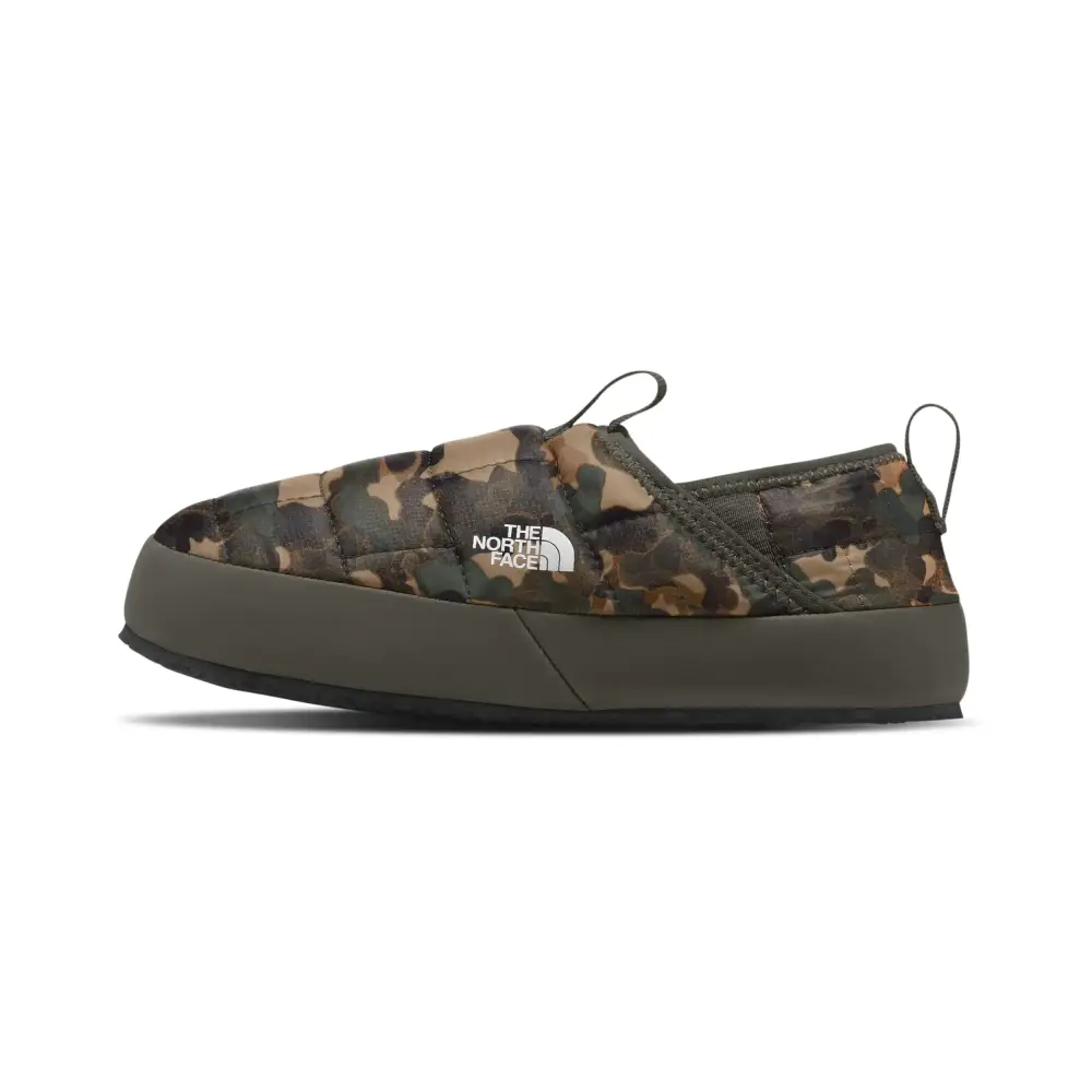 THE NORTH FACE Teen Thermoball Insulated Traction Mule II Shoe Utility Brown Camo Texture Print/New Taupe Green 1