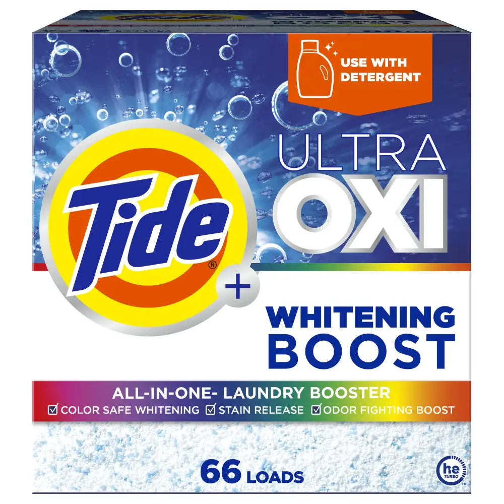 Tide Ultra Oxi Whitening Boost All in One Laundry Booster Color Safe Whitening Stain and Odor Fighter 66 Loads 57 oz