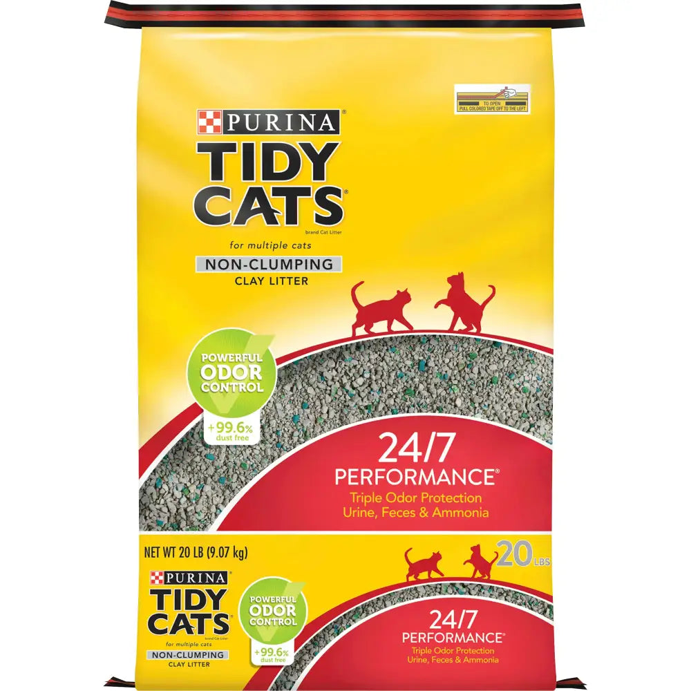 Tidy Cats Purina Non Clumping Cat Litter 24/7 Performance Multi Cat Litter - 20 lb. Bag - n/a