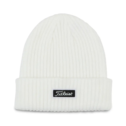 Titleist Mens Standard Cuff Knit Hat White/Black One Size - White/Black / One Size