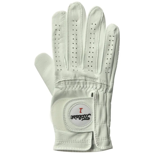 Titleist Perma Soft Golf Glove Mens Reg RH Pearl White(Medium Worn on Right Hand) - Right / Medium
