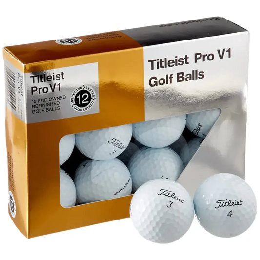 Titleist Pro V1 Mint Refinished Official Golf Balls (One Dozen) Packaging May Vary - Titleist Pro V1 Mint Refinished