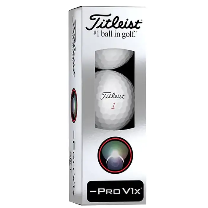 Titleist Pro V1X Left Dash RCT Golf Balls - New Sleeve - 3 Balls White - n/a